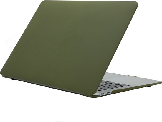 Apple MacBook Air 13 (2018-2020) Case - Mobigear - Matte Serie - Hardcover - Dark Green - Apple MacBook Air 13 (2018-2020) Cover - Mobigear