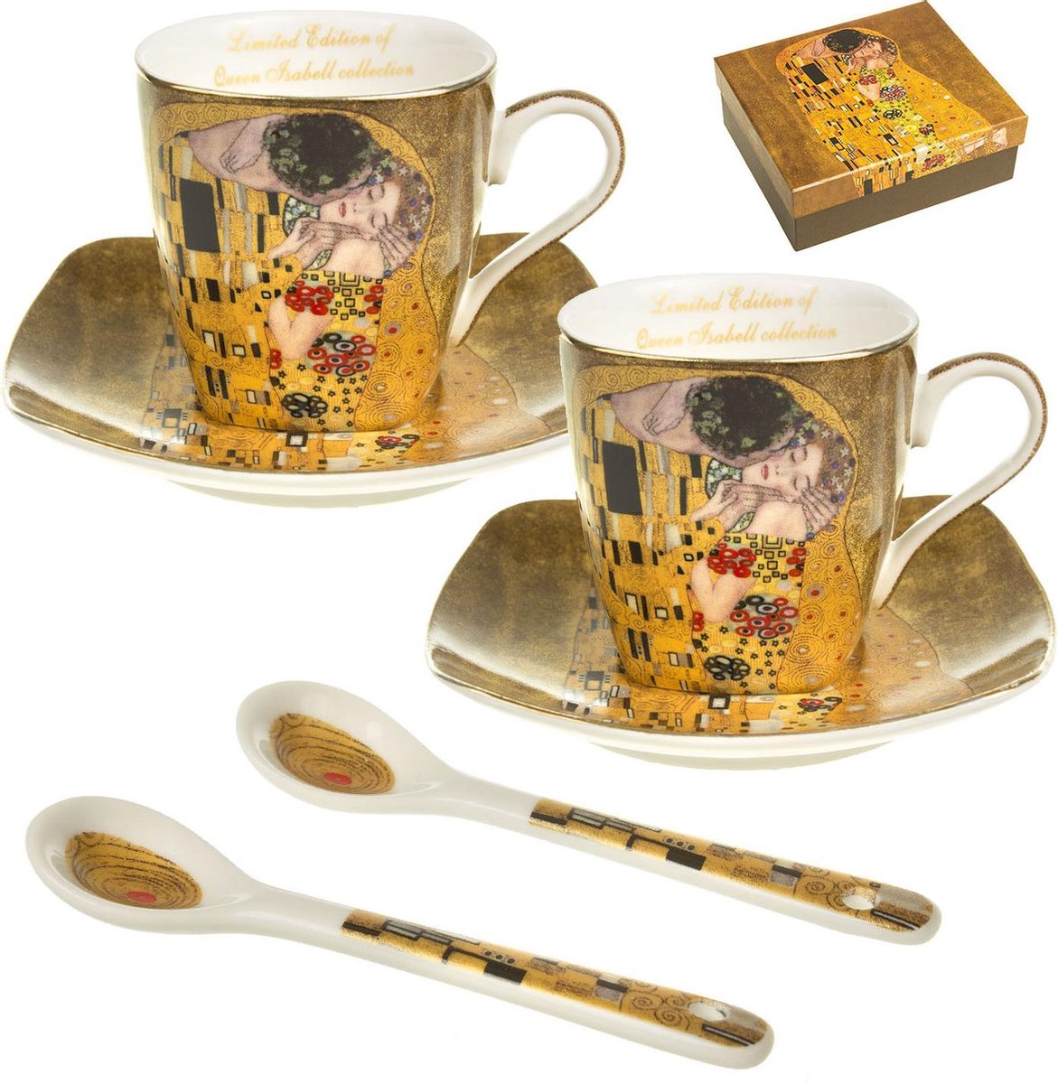 Queen Isabell W3A06-24573 De Kop Van Het Espresso Porselein Met Schotel
