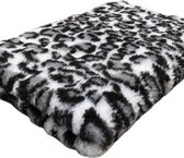 Vet Bed Luipaard Grijs - Latex Anti Slip 100 x 75 cm