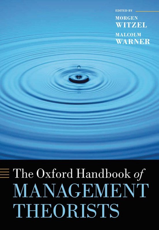 Oxford Handbooks - The Oxford Handbook of Management Theoris ... - cover