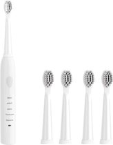 DrPhone Sonic Pro - 32000 slagen - Lange Accu - Elektrische tandenborstel met 5 standen – Automatisch – Waterdicht – Oplaadbaar - Wit