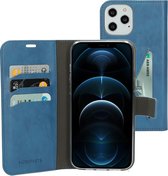 Mobiparts hoesje geschikt voor Apple iPhone 12 Pro Max - Wallet/Boekhoesje - Eco Leer - Magneet Sluiting - Opberg vakken - Blauw
