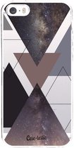 Casetastic Apple iPhone 5 / iPhone 5S / iPhone SE Hoesje - Softcover Hoesje met Design - Galaxy Triangles Print