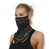 luxe Mondbescherming  Sjaal Bandana Hoofdband Spandex Fashion Sport  - Zwart mondkapje mondmasker