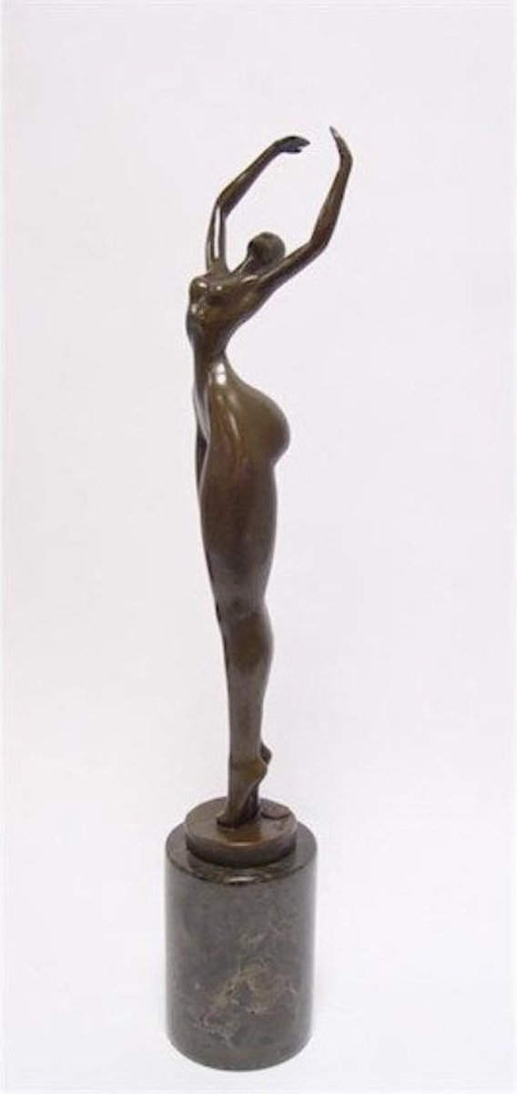 Bronzen beeld - Naakte dame - Modern sculptuur - 48,2 cm hoog