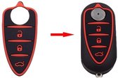 Autosleutel Rubber Pad 3 knoppen ARRS8 geschikt voor Alfa Romeo sleutel/ 4C / Mito / Giulietta / 159 Gto - Gta /  Alfa Romeo sleutel behuizing pad.