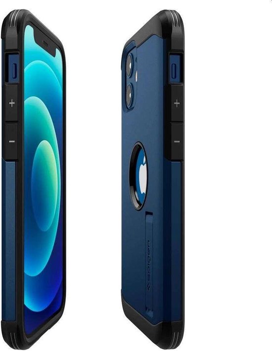 Bol Com Spigen Tough Armor Apple Iphone 12 Mini Hoesje Navy Blue