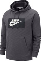 Nike NSW Fleece Hoodie Senior - Trui met Capuchon - Maat S - Antraciet