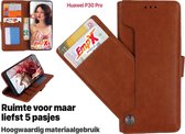 EmpX.nl Huawei P30 Pro Bruin Boekhoesje | Portemonnee Book Case | Flip Cover Hoesje | Met Multi Stand Functie | Kaarthouder Card Case | Beschermhoes Sleeve | Met Pasjeshouder & Mag