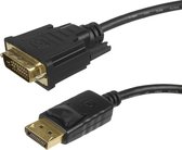 Maclean - MCTV-715 - Display Port (DP) naar DVI 4K / 30Hz aansluitkabel met vergulde aansluitingen - 1,8m - zwart