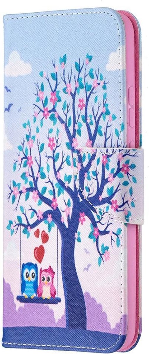 Uiltjes boom agenda wallet book case hoesje Nokia 3.4