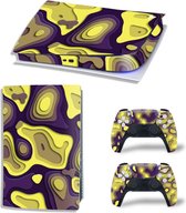 Sony PS5 Digital Edition Console Skins - Artboard Geel / Paars (Let op, alleen geschikt voor PlayStation 5 Digital Edition - zie productafbeelding)