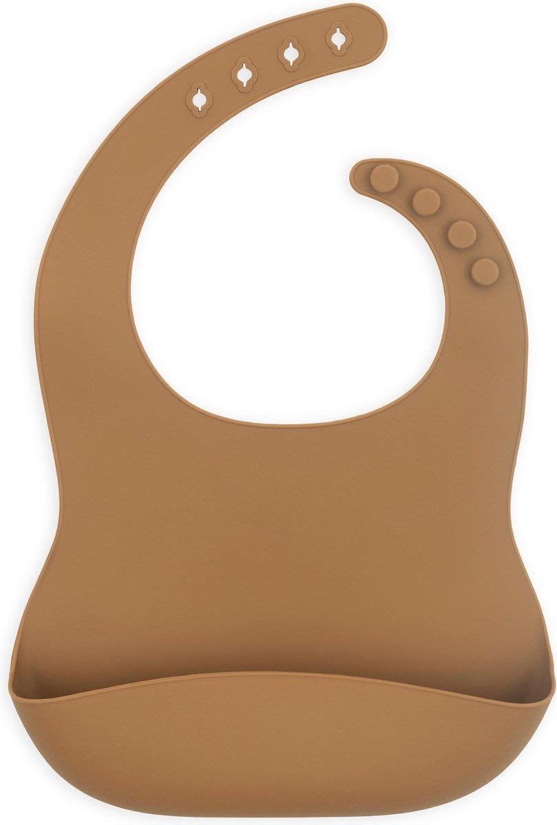 Jollein siliconen slab | caramel | met opvangbakje Jollein siliconen slab | caramel | met opvangbakje