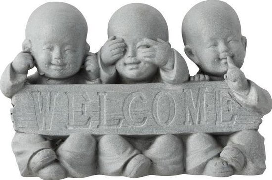 Beeld welcome monnik kindjes horen zien zwijgen | bol.com