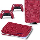 Sony PS5 Disk Edition Console Skins - Cool Gradient Rood (Let op, alleen geschikt voor PlayStation 5 Disk Edition - zie productafbeelding)