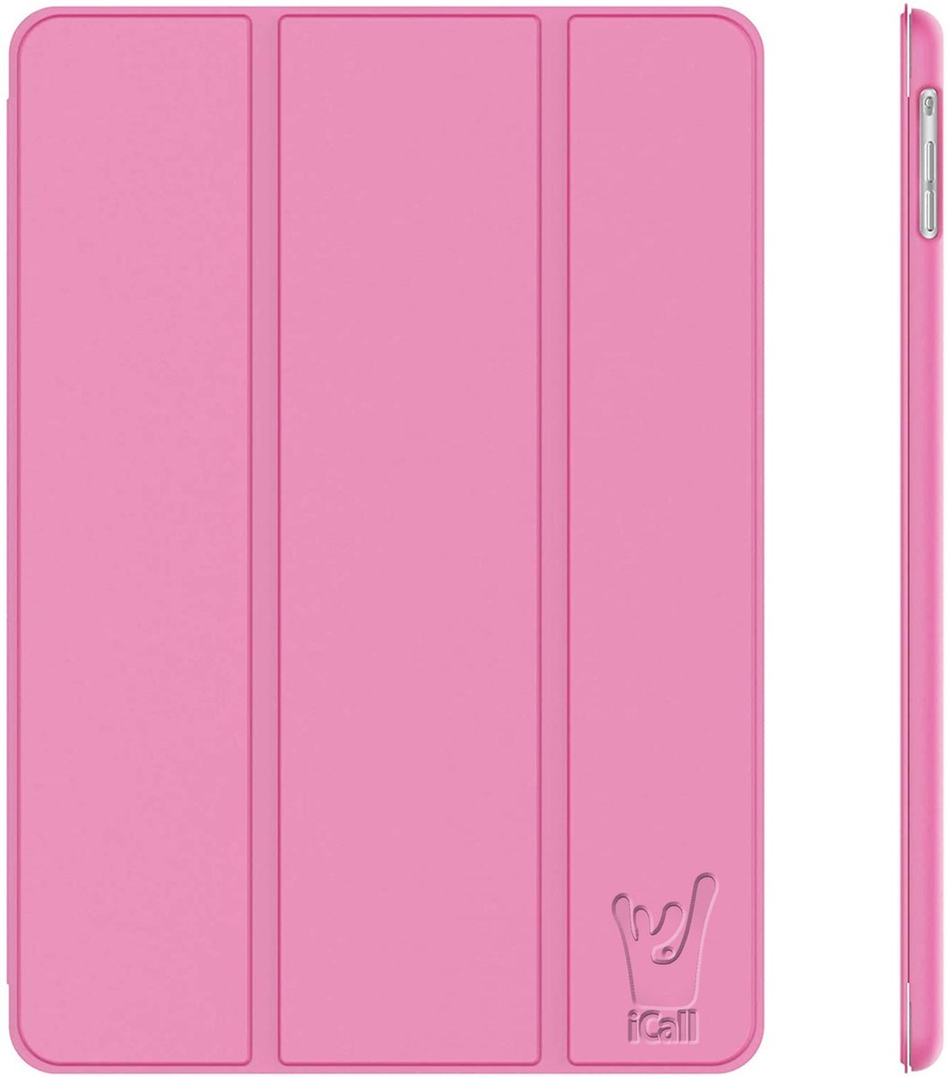 Hoes geschikt voor iPad 2017 / 2018 9.7 inch Trifold Roze