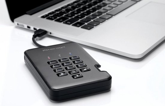 iStorage diskAshur Pro2 SSD - externe harde schijf - 2 TB - SSD - Cijfercode - Zwart - Grafiet van Merkloos — afbeelding 4