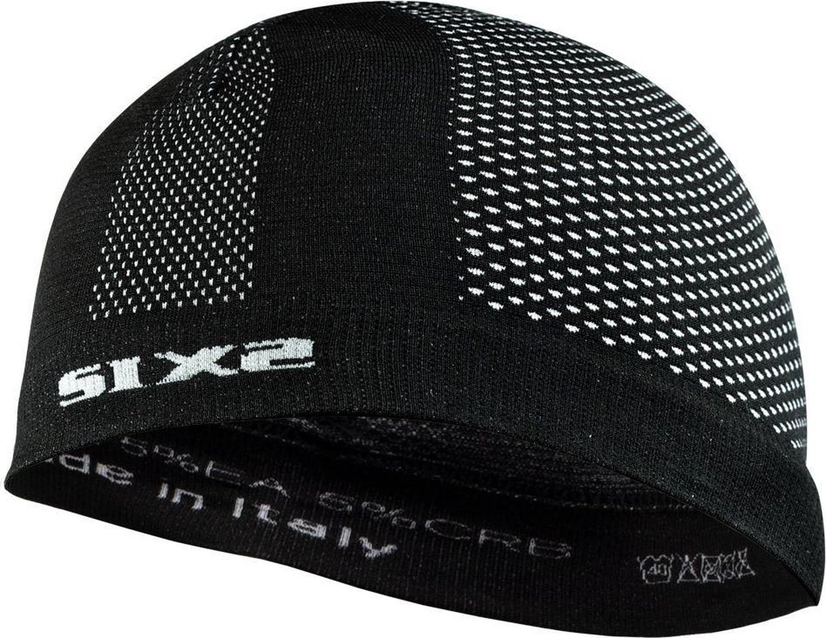 SIXS SCX Skull Cap Black Carbon Muts - One Size