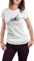 Lazy Days - T-shirt - Dames - Maat L - Wit