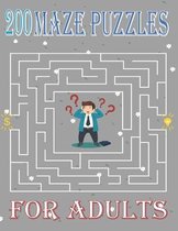 200 Mazes Puzzles for Adults