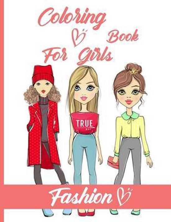 Fashion Coloring Book For Girls - cover