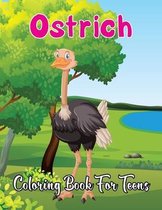 Ostrich Coloring Book for Teens