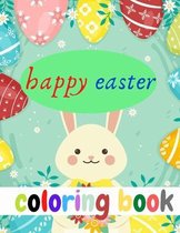 happy easter coloring book: