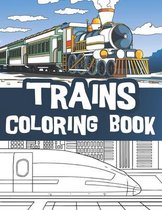Trains coloring book