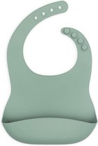 Jollein siliconen slab | ash green | met opvangbakje