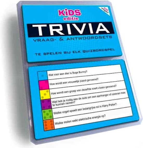 Foto: Trivia vraag antwoordset kids editie