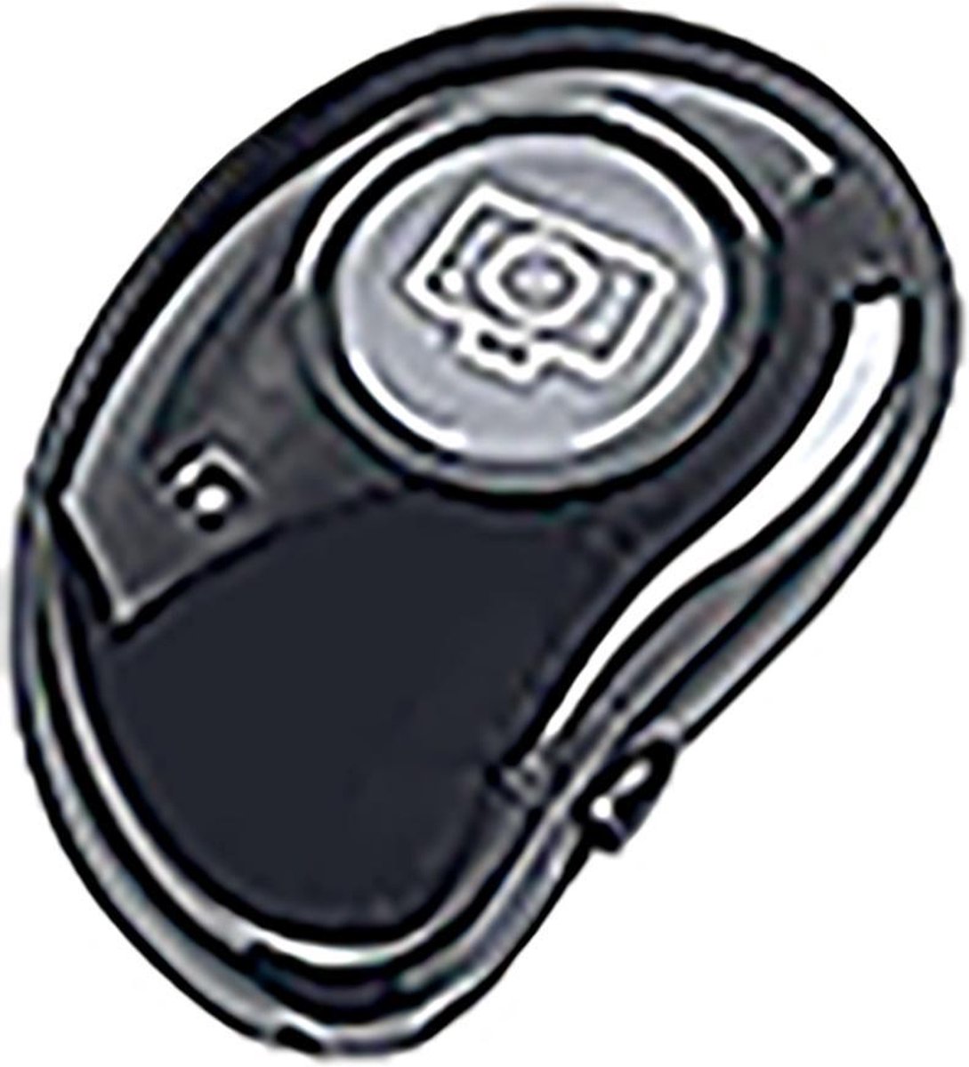 Bluetooth remote shutter – afstandsbediening voor smartphone camera – ZWART - Merkloos