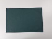 2x Monaco XL Placemat Jungle Green - lederlook - Groen - rechthoek - Kunstleder - Extra grote placemat - 48x35cm