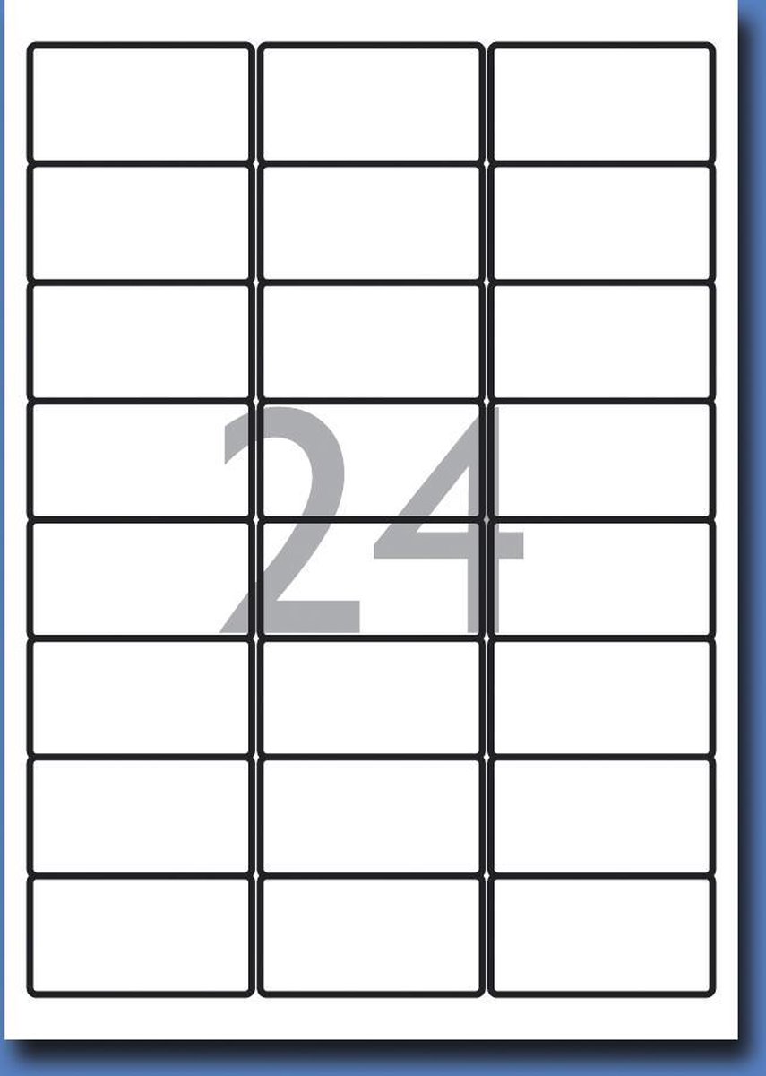 Decadry Etiketten / Labels 63.5 x 33.9 mm - 100 vel