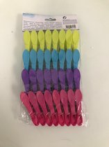 Wasknijper set - 32 knijpers - 4 kleuren