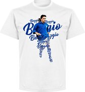 Roberto Baggio Script T-Shirt - Wit - M