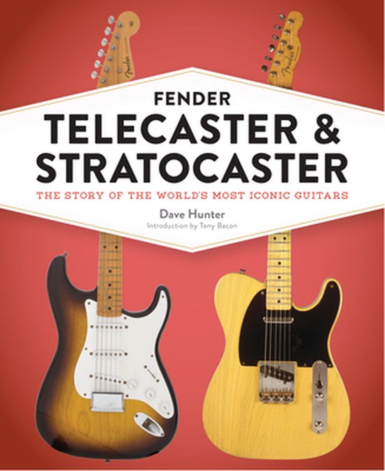 Boekomslag met een sunburst Stratocaster en een blonde Telecaster, titel: Fender Telecaster & Stratocaster.