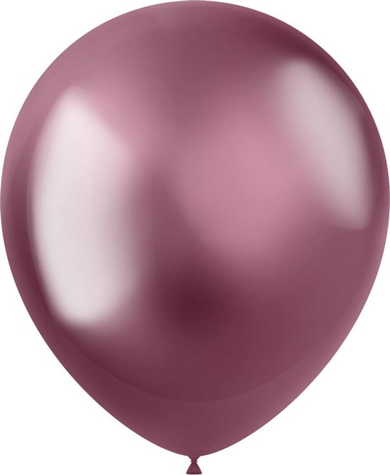 Ballonnen Chroom Intense Pink 10 stuks