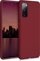 kwmobile telefoonhoesje voor Samsung Galaxy S20 FE - Hoesje voor smartphone - Back cover in rabarber rood