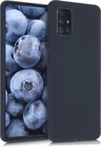 kwmobile telefoonhoesje voor Samsung Galaxy A51 - Hoesje voor smartphone - Back cover in bosbesblauw