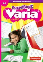 Denksport | Nr.9 Puzzelboek varia 6-8 jaar | Denksport junior | Puzzelboek | Kleurboek | Tekenen | Stiften | Puzzels kinderen |  Puzzelboek kinderen | Puzzel |  Puzzelboekje | Denk