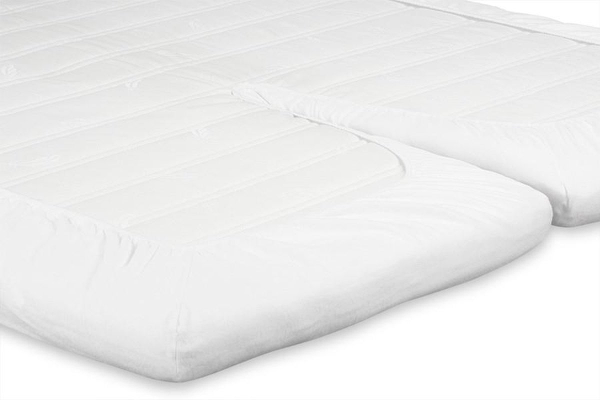 Jersey Elastaan hoeslaken splittopper 180x210 cm Beige