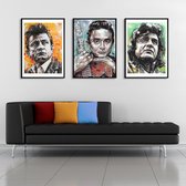 Johnny Cash posters 3 stuks (50x70cm)