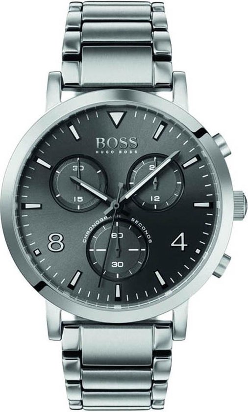bol.com | Hugo Boss - 1513696 - Mannen - Horloge RVS - Zilverkleurig Ø 42 mm