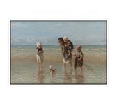 Kinderen der zee, Jozef Israëls - Foto op Akoestisch paneel - 150 x 100 cm