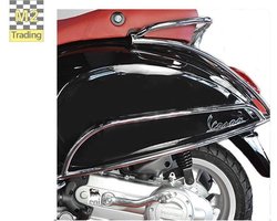 Achtervalbeugel Set Vespa Sprint / Vespa Primavera / Vespa Elettrica Origineel Chroom 1b000928