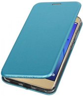 Slim folio wallet hoes Huawei P8 Lite 2017 lichtblauw