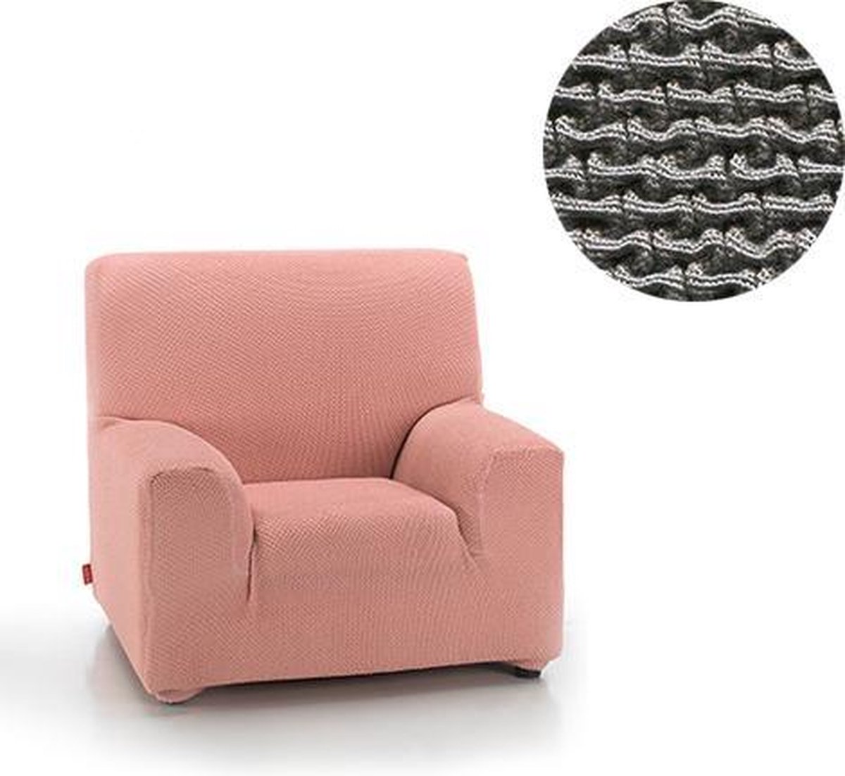 Belmarti Fauteuilhoes Milan 70cm tot 110cm breed Grijs - Premium bi-stretch stof - horizontaal en verticaal rekbaar - antistatisch en ademend katoen