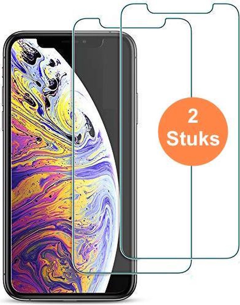 iPhone X iPhone 10 Glazen screenprotector Tempered glass I Gehard glas I 2stuks