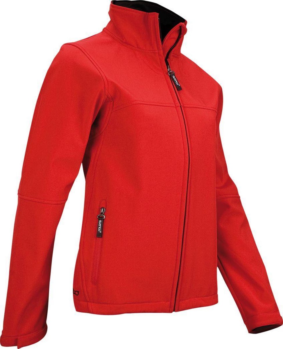 Avento Softshell Jack - Dames - Rood/Zwart - 46 | bol.com