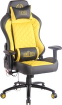 CLP Rapid XM Bureaustoel - Kunstleer zwart/geel